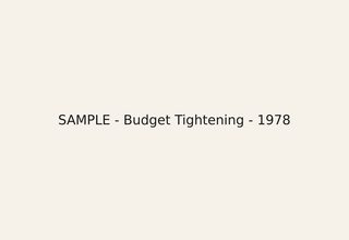 Budget Tightening